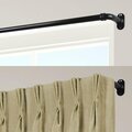 Kd Encimera 0.625 in. Blackout Curtain Rod with 48 to 84 in. Extension, Black KD3173020